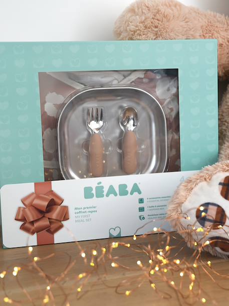Coffret cadeau premier repas rose+vert sauge 2 - vertbaudet enfant 