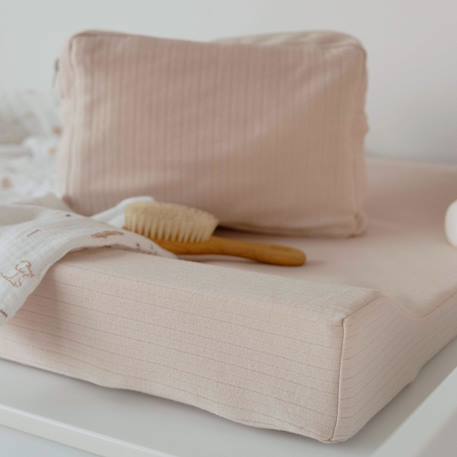 Housse de matelas à langer en coton Beige 2 - vertbaudet enfant 