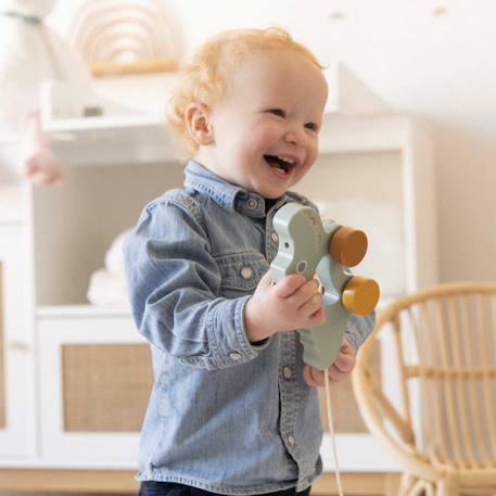 Jouet en bois à tirer Vert 3 - vertbaudet enfant 