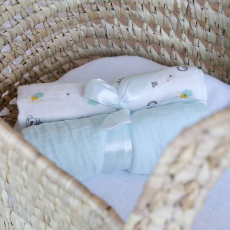 Lot de 2 langes Vert 4 - vertbaudet enfant 