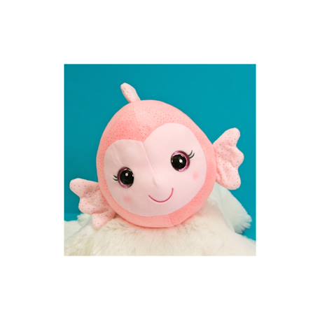 Peluche - peluche sonore poisson bellabloo friends - 18 cm Corail 3 - vertbaudet enfant 