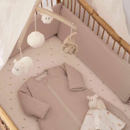 Contour de lit bébé - position haute Beige 2 - vertbaudet enfant 