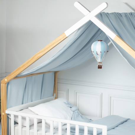 Ciel de lit cabane toile en gaze de coton jeanne 420 x 130 cm Beige+Blanc+Bleu+Camel+Écru+Gris clair+Marron+Rose+Terracotta+Vert de gris 10 - vertbaudet enfant 