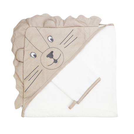 Cape de bain pour bébé Beige 1 - vertbaudet enfant 