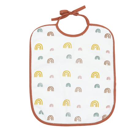 5 bavoirs 1er âge à lacets Terracotta 2 - vertbaudet enfant 
