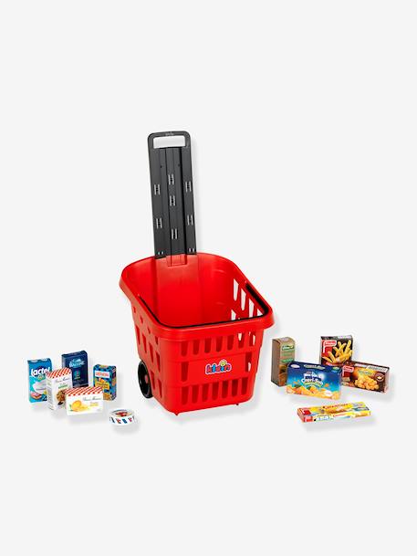 Panier de course à roulettes garni de boites factices multicolore 1 - vertbaudet enfant 