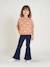 Ensemble sweat imprimé et legging flare fille bois de rose+marine 9 - vertbaudet enfant 