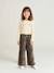 Pantalon fille large imprimé Fleurs multicolore+Léopard beige+vanille+Zébré chocolat 5 - vertbaudet enfant 