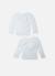 Lot de 2 brassières bébé Blanc / blanc+Blanc/bleu layette+Blanc/curry+Blanc/gris+Blanc/marine+Blanc/rose layette 2 - vertbaudet enfant 