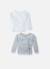 Lot de 2 brassières à liens Blanc/blanc+Blanc/bleu layette+Blanc/gris+Blanc/moka+Blanc/rose layette 5 - vertbaudet enfant 
