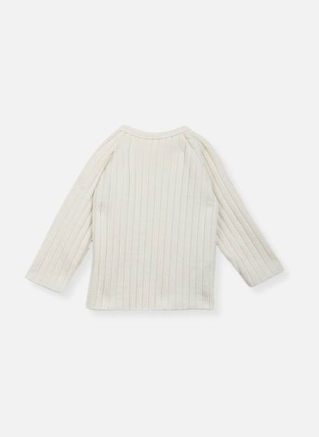 Brassière laine bébé Bleu clair+Bleu layette+Écru+Rose perle 6 - vertbaudet enfant 