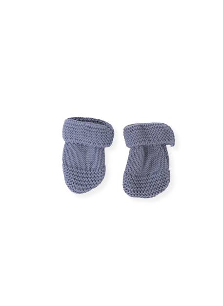 Moufles bébé en coton Blanc+Bleu danube+Bleu orage+Bouton de rose 5 - vertbaudet enfant 