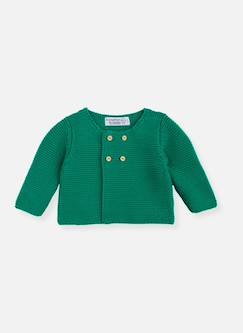 -Cardigan bébé 4 boutons coton bio