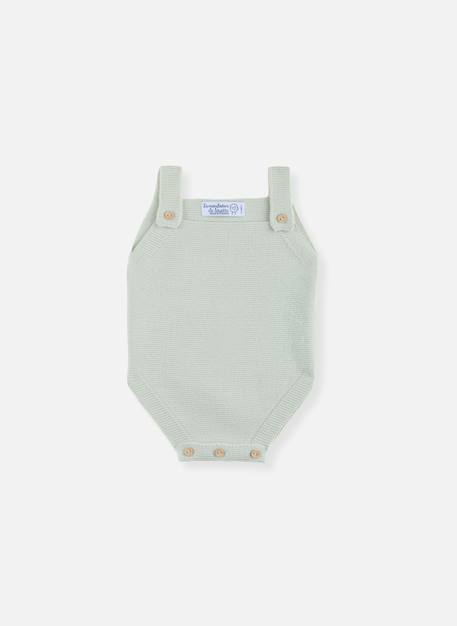 Barboteuse bébé made in france Écru+Moka+Vert mercury 5 - vertbaudet enfant 