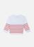 Le pull france Blanc / bleu danube+Blanc / bleu danube+Blanc / bouton de rose 8 - vertbaudet enfant 