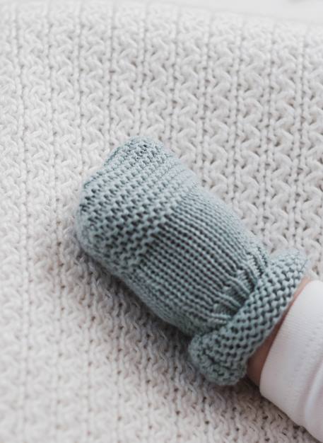 Moufles bébé en coton Blanc+Bleu danube+Bleu orage+Bouton de rose 4 - vertbaudet enfant 