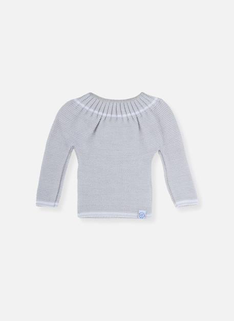 Brassière naissance à liens Blanc+Gris+Moutarde+Rose layette 4 - vertbaudet enfant 