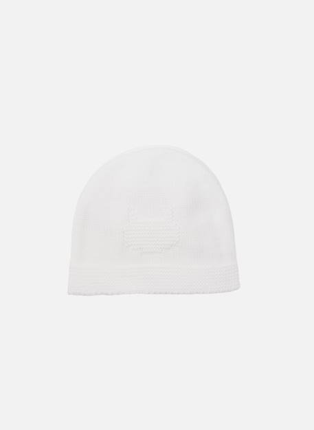 Bonnet en coton bébé Blanc+Bleu danube+Bleu orage+Bouton de rose 1 - vertbaudet enfant 