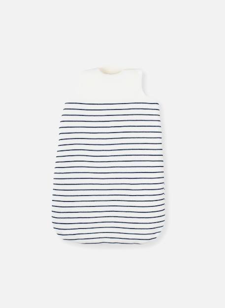 Gigoteuse point mousse Écru+Écru à rayures marines+Écru/pétunia 5 - vertbaudet enfant 