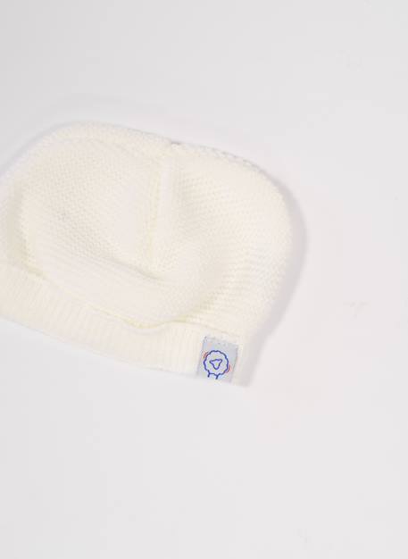 Bonnet naissance rond Blanc+Bleu layette+Gris+Rose layette+Rose poudre 2 - vertbaudet enfant 