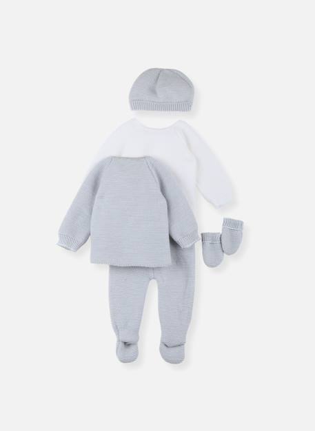 Coffret naissance oloron Blanc/gris 2 - vertbaudet enfant 