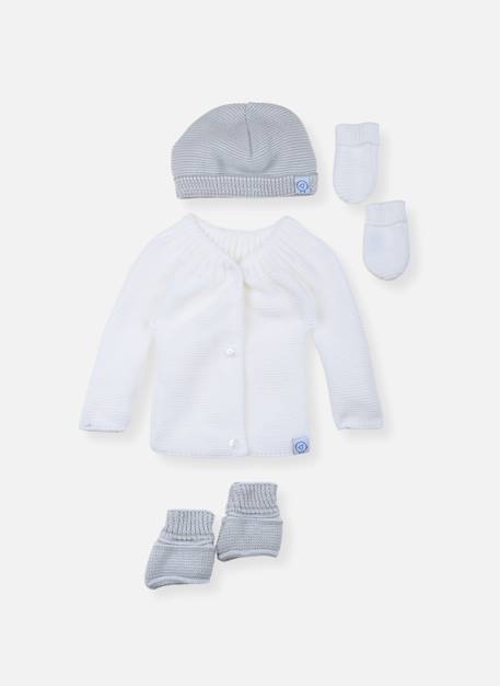 Lot maternité Blanc/blanc+Blanc/bleu layette+Blanc/gris+Blanc/moka+Blanc/rose layette 7 - vertbaudet enfant 