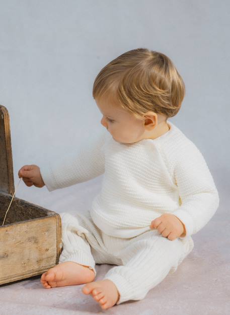 Brassière vague bébé Écru 4 - vertbaudet enfant 