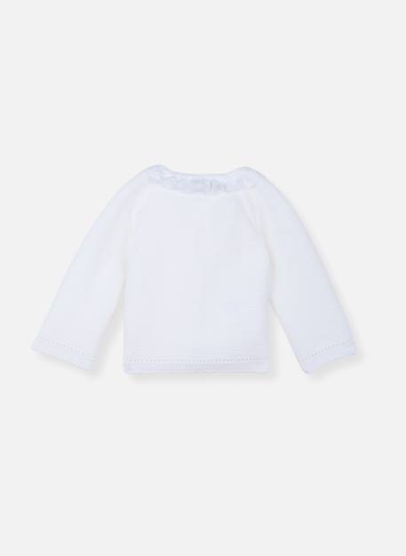 Brassière avec col brodé bébé Blanc 2 - vertbaudet enfant 
