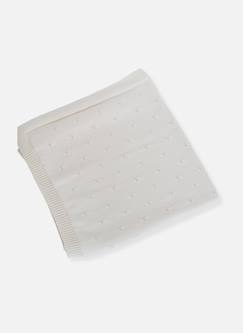 Linge de maison et décoration-Linge de lit enfant-Couverture  en laine mélangée  ajourée