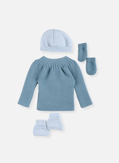 Lot maternité - couleurs vives Bleu nuit/blanc+Bleu tradewinds+Framboise/blanc+Gris vert/vert d'eau+Pêche/rose poudré 8 - vertbaudet enfant 