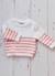 Le pull france Blanc / bleu danube+Blanc / bleu danube+Blanc / bouton de rose 9 - vertbaudet enfant 