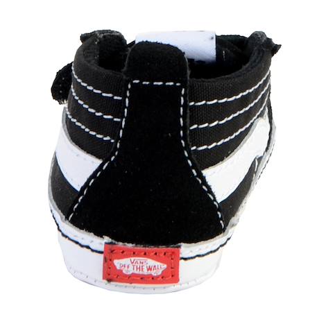 Baskets montantes  à scratch  velours Black true white 3 - vertbaudet enfant 