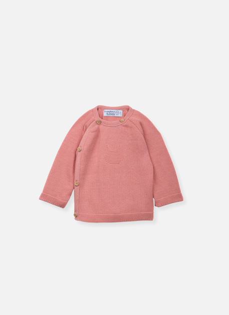 Brassière en coton bébé Blanc+Bleu danube+Bleu orage+Bouton de rose 11 - vertbaudet enfant 