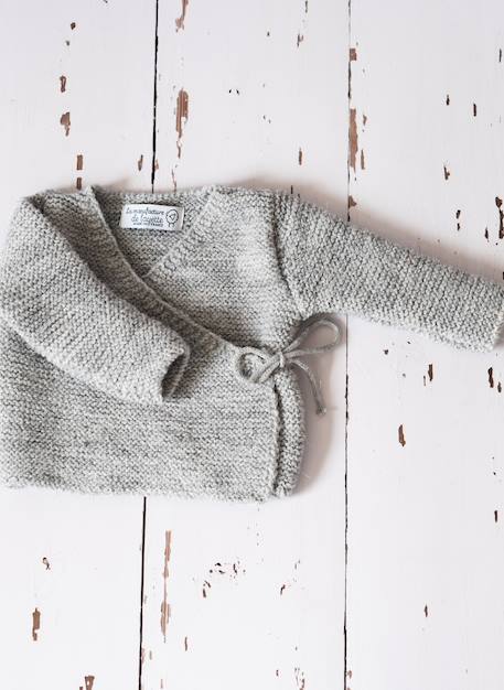 Brassière bébé - cocoon Écru+Écru+Gris 9 - vertbaudet enfant 