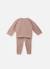 Ensemble bébé tricot nid d'abeilles Blanc+Bleu tradewinds+Rose misty 6 - vertbaudet enfant 