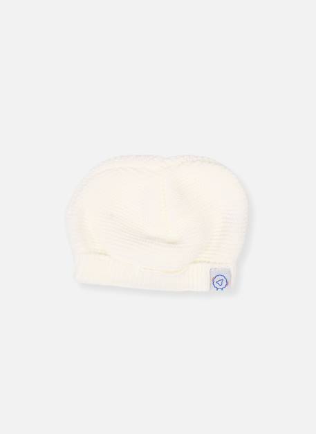 Bonnet naissance rond Blanc+Bleu layette+Gris+Rose layette+Rose poudre 1 - vertbaudet enfant 