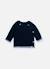 Brassière avec liseré bébé Ecru/marine+Marine/écru 3 - vertbaudet enfant 
