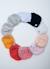 Bonnet naissance rond Blanc+Bleu layette+Gris+Rose layette+Rose poudre 10 - vertbaudet enfant 