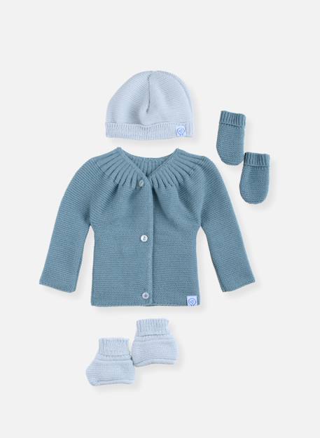 Lot maternité - couleurs vives Bleu nuit/blanc+Bleu tradewinds+Framboise/blanc+Gris vert/vert d'eau+Pêche/rose poudré 7 - vertbaudet enfant 