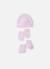 Ensemble naissance bonnet, moufles et chaussons Blanc+Bleu layette+Gris+Marine+Rose 10 - vertbaudet enfant 
