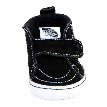 Baskets montantes  à scratch  velours Black true white 4 - vertbaudet enfant 