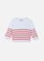Le pull france Blanc / bleu danube+Blanc / bleu danube+Blanc / bouton de rose 7 - vertbaudet enfant 