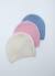 Bonnet bébé rétro Bleu clair+Écru+Rose perle 7 - vertbaudet enfant 