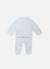 Ensemble bébé tricot nid d'abeilles Blanc+Bleu tradewinds+Rose misty 2 - vertbaudet enfant 
