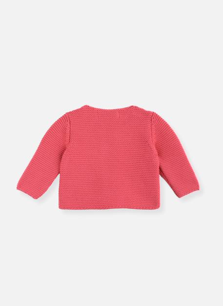 Cardigan bébé en coton biologique Citrouille (marsala)+Corail+Farine+Moutarde+Rose petunia 5 - vertbaudet enfant 
