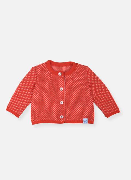Gilet bébé motif hirondelle Coquelicot+Pétunia 1 - vertbaudet enfant 