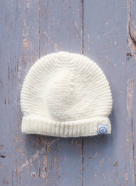 Bonnet bébé - cocoon Écru+Gris 2 - vertbaudet enfant 