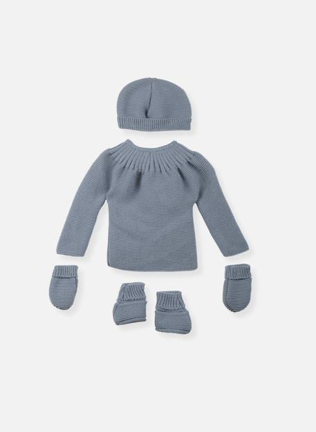 Lot maternité - couleurs vives Bleu nuit/blanc+Bleu tradewinds+Framboise/blanc+Pêche/rose poudré 4 - vertbaudet enfant 