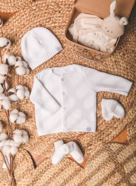 Lot maternité coton bio Blanc+Gris chiné+Rose chiné 3 - vertbaudet enfant 