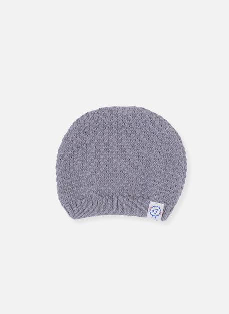 Bonnet bébé tricot Blanc+Bleu tradewinds+Rose misty 3 - vertbaudet enfant 